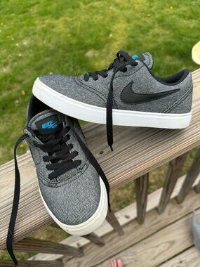 Nike SB Check Canvas 4Y Skate Shoes Streetwear Y2K Minimalist 3284
